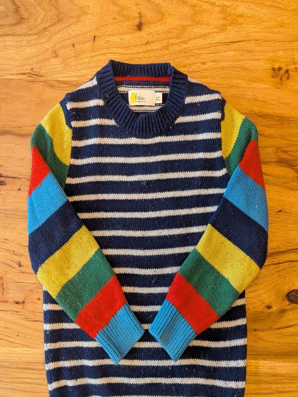 Boden Kids Striped Sweater - Size 5-6
